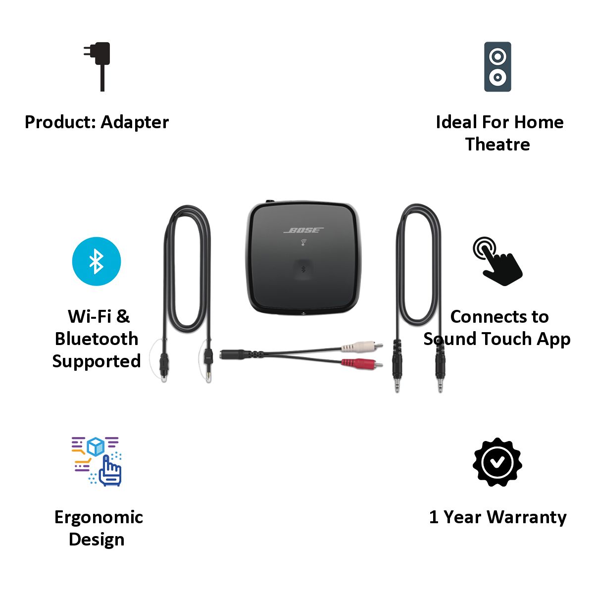 Buy BOSE SoundTouch Wireless Link Adapter (767397-5130, Black